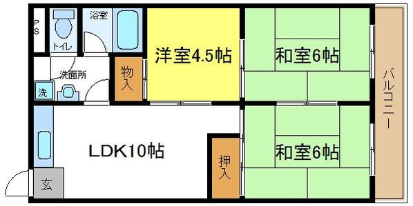 大ケイハイツの物件間取画像